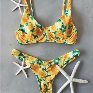 Moana Bikini sunflower print bikini